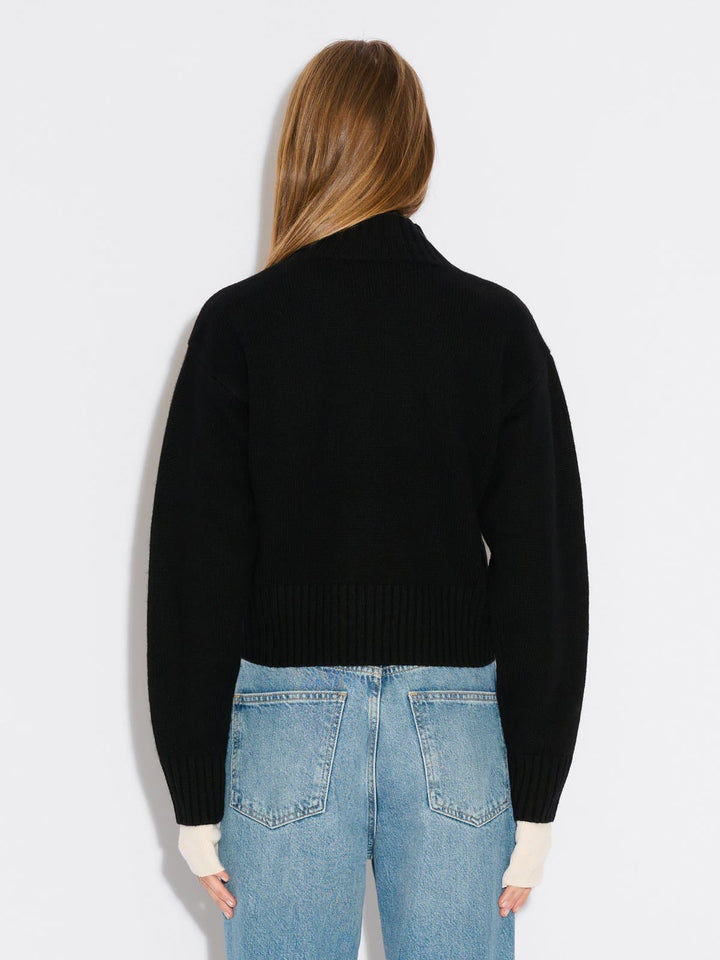 Wool Cropped Turtleneck