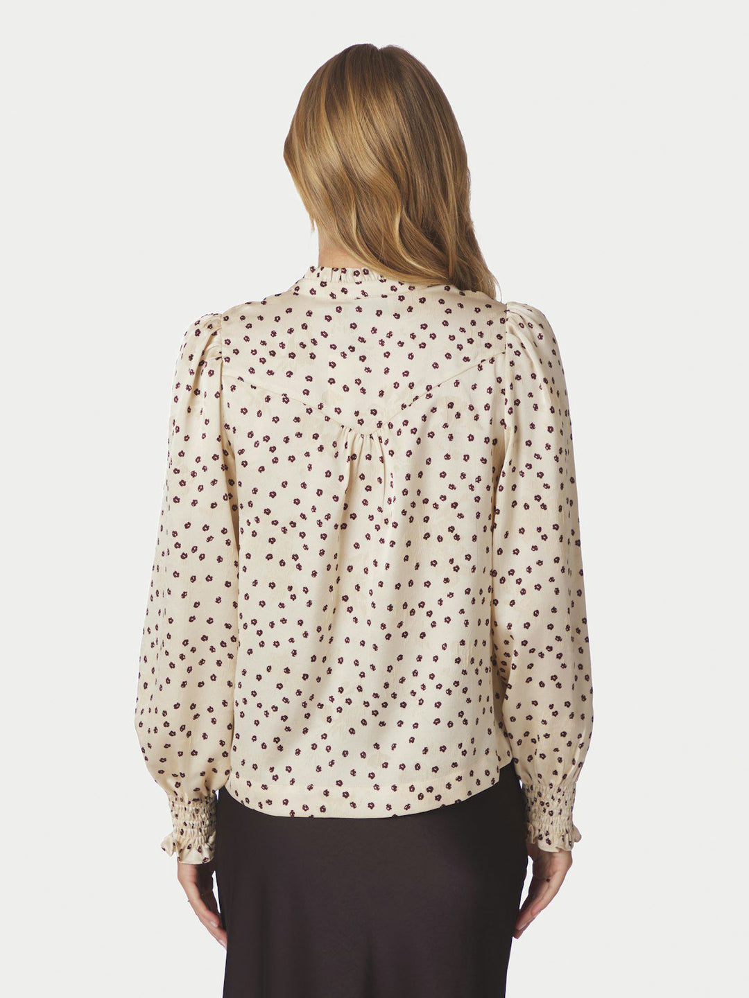 Astrida Flower Jacquard Blouse