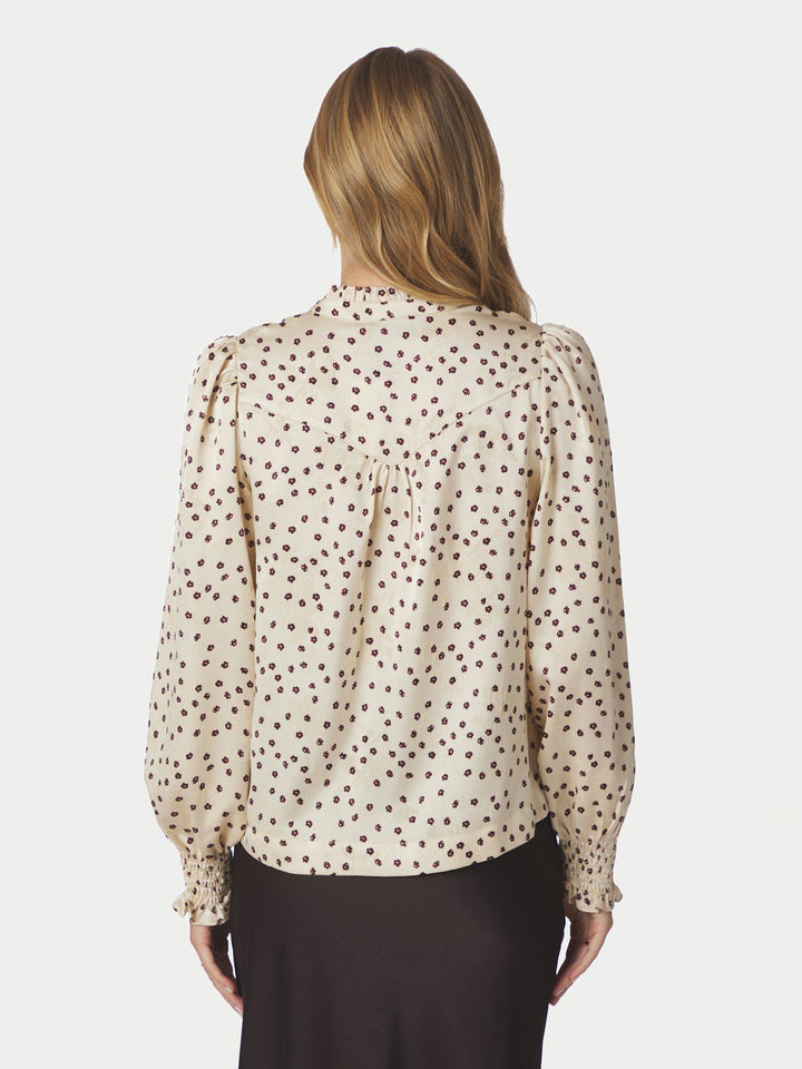Astrida Flower Jacquard Blouse