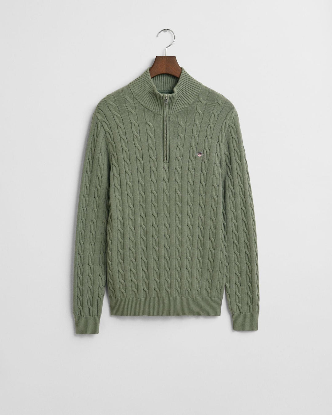 Cotton Cable Half Zip