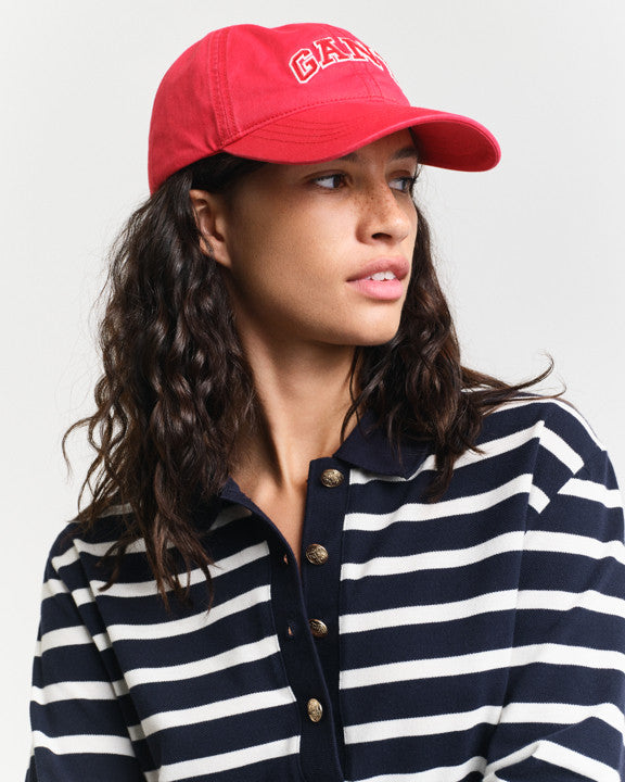 Breton Stripe LS Pique Polo