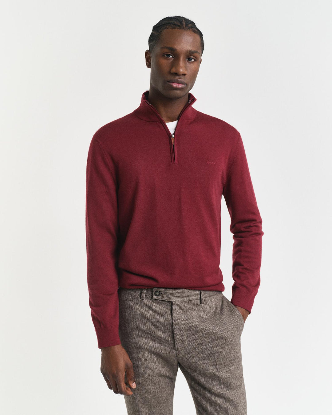 Extrafine Merino Wool Half Zip