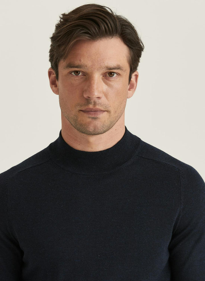 Merino Mock Neck