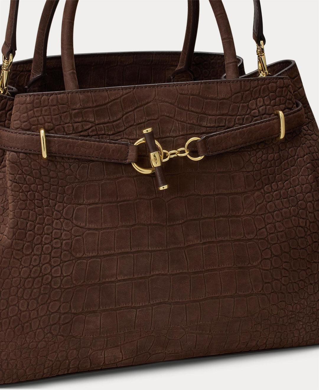 Embossed Nubuck Large Blaike Satchel