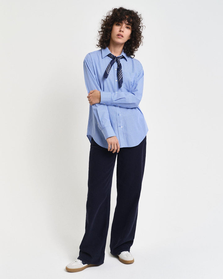 REL Striped poplin shirt