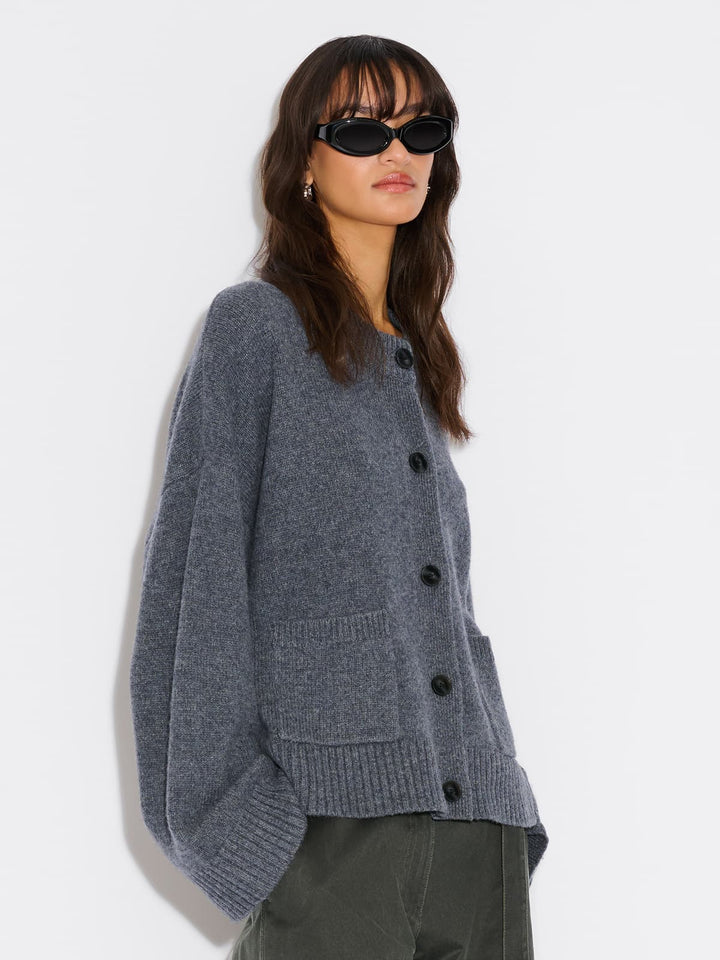 Wool Wide Cardigan