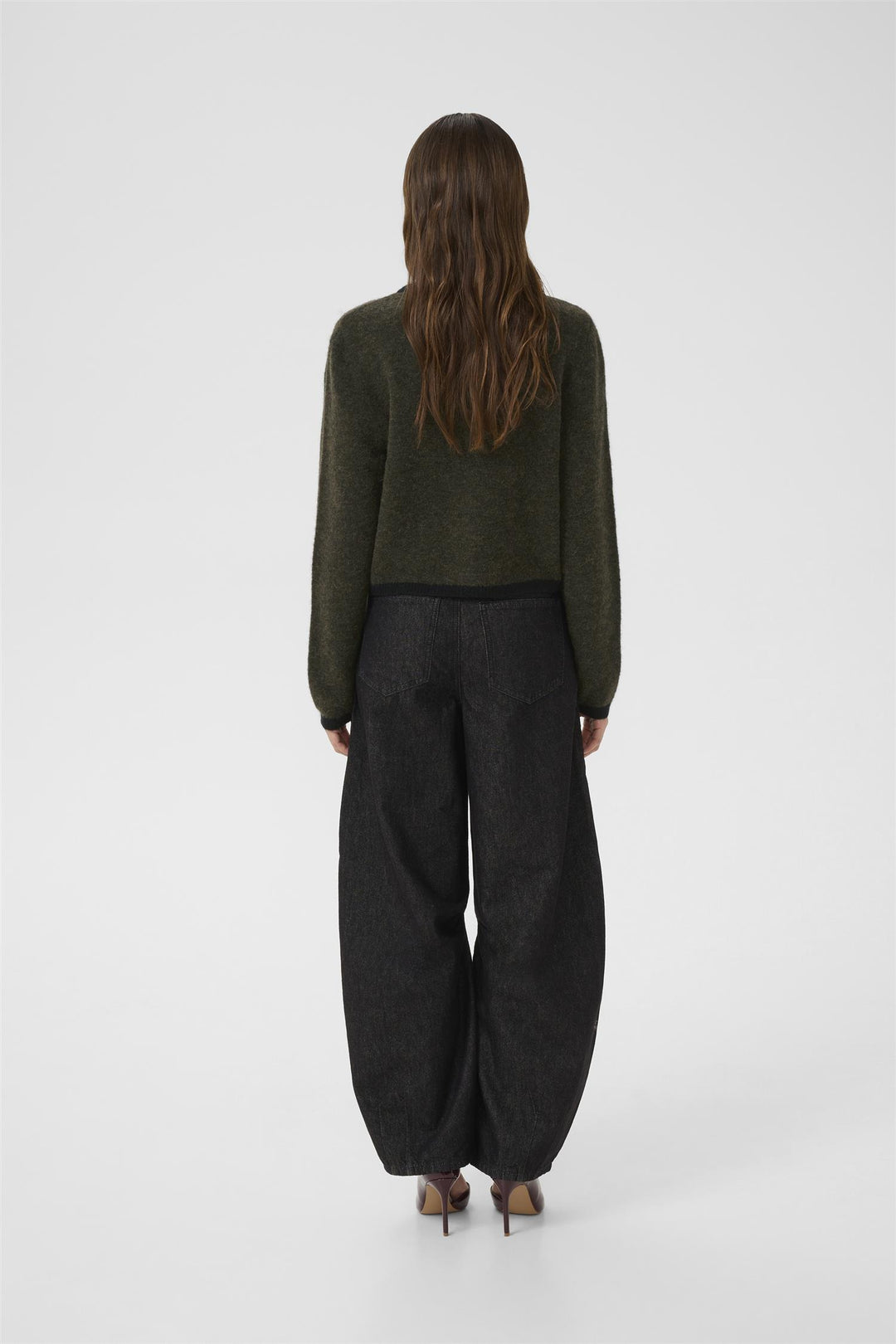 Gzalpha Ls Contrast Cardigan
