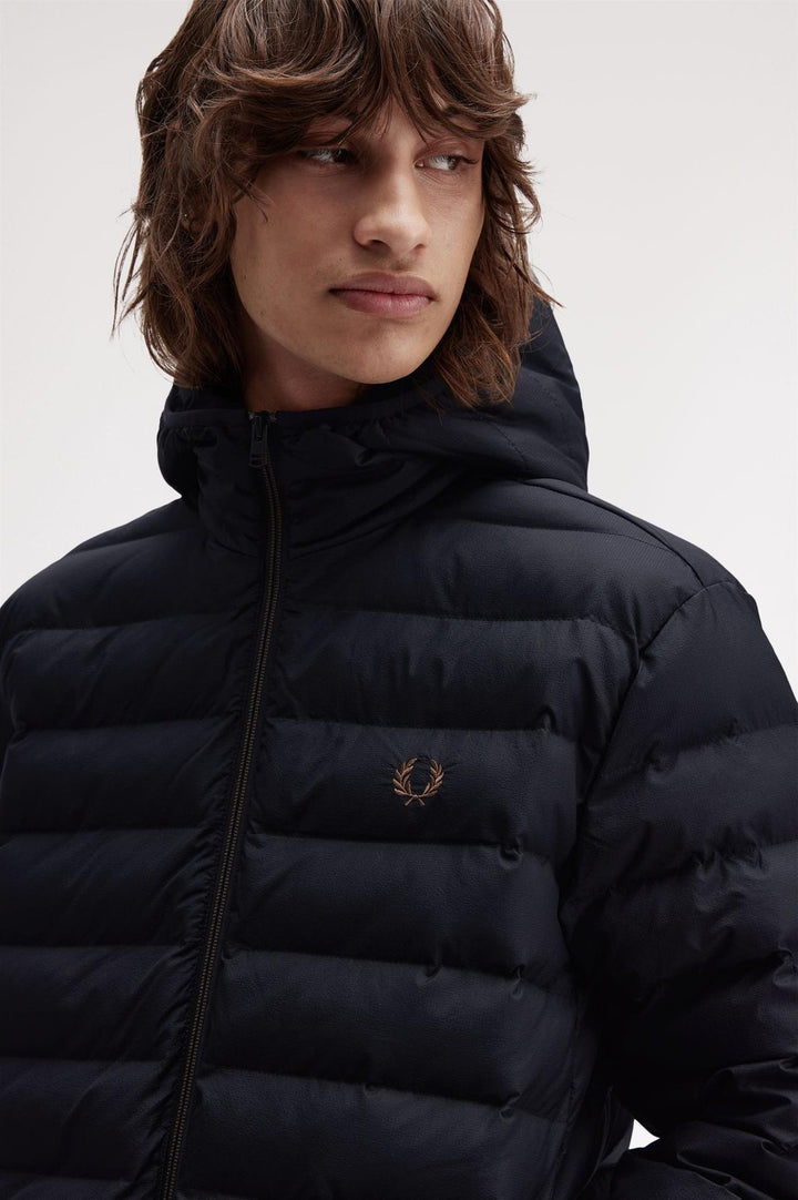 Hooded insulated jacket