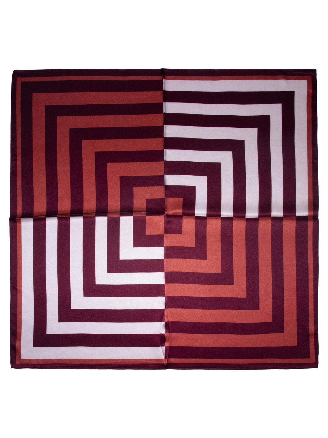 Skjerf geometrisk SILKE 65x65cm