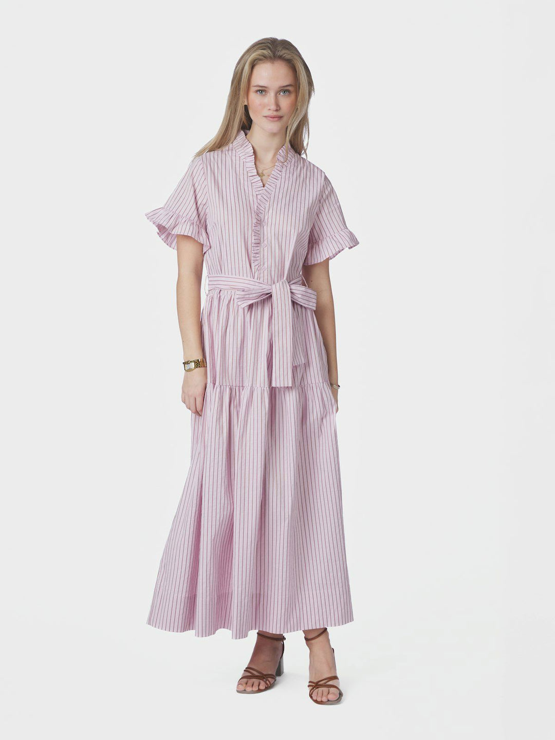 Nessie Structure Stripe Dress