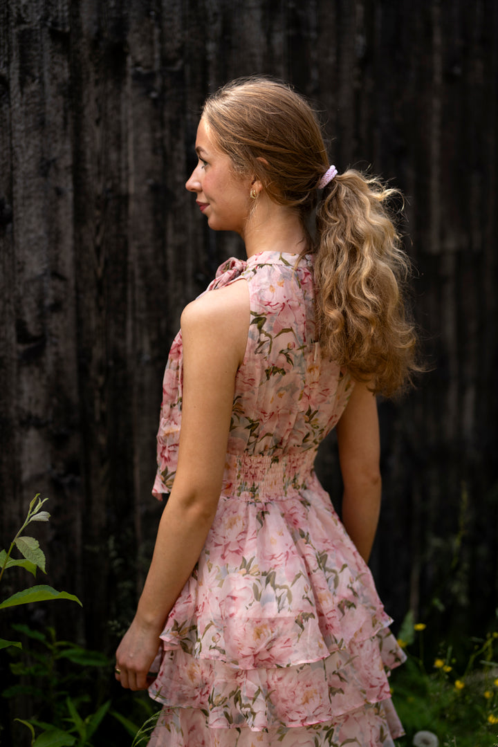 Marli Flower Chiffon Dress