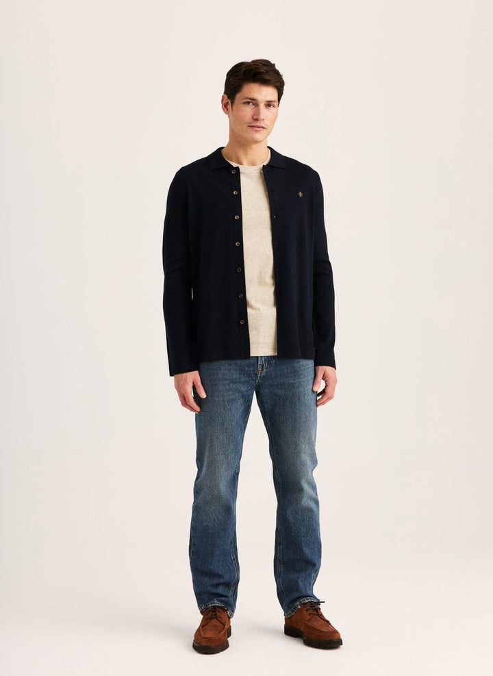 Merino shirt cardigan