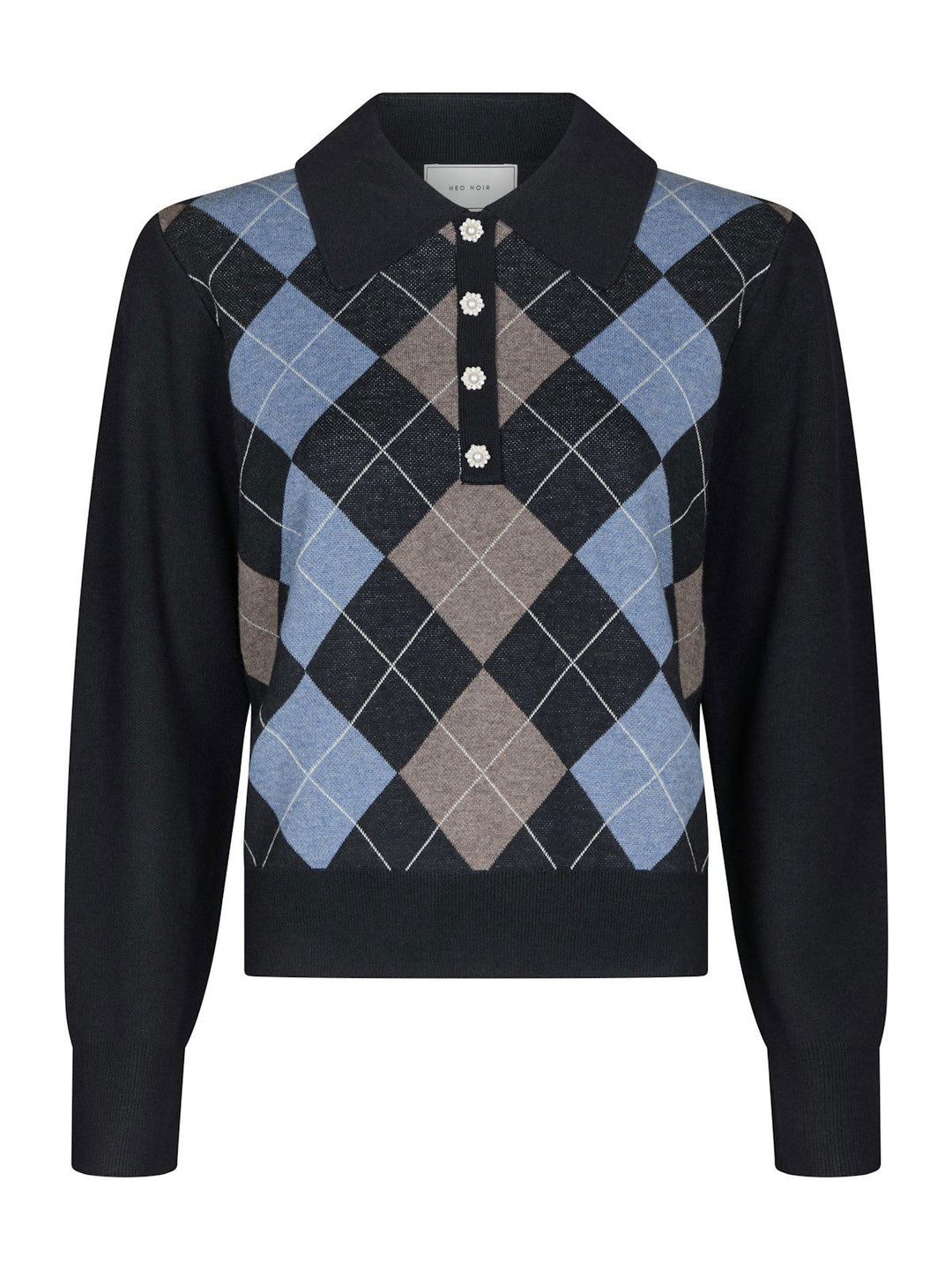 Julina Check Knit Blouse