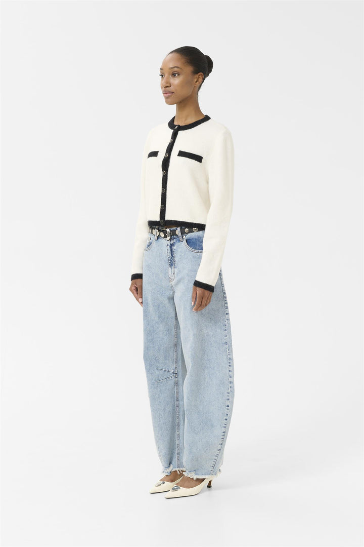 Gzalpha Ls Contrast Cardigan