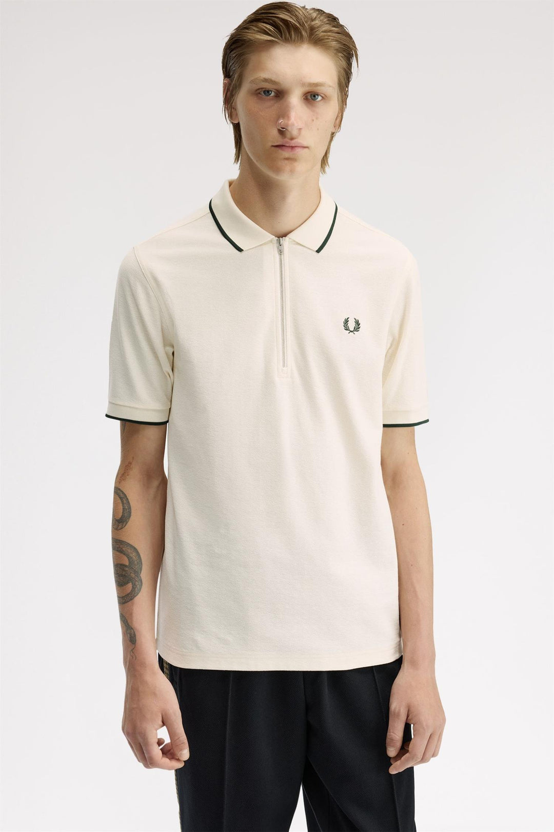 Crepe Pique Polo Shirt