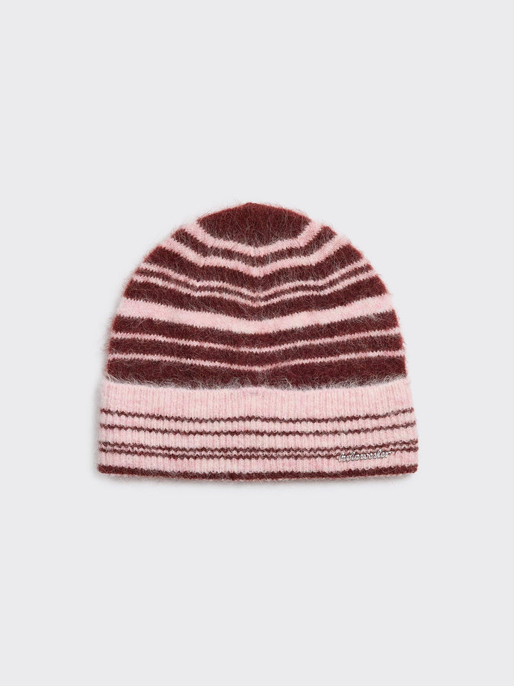 Fluffy Stripe Beanie