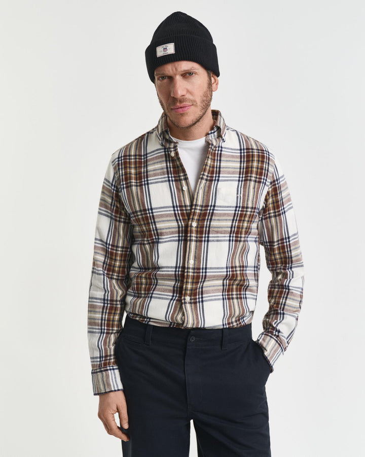 Regular Windblown Flannel Check Shirt