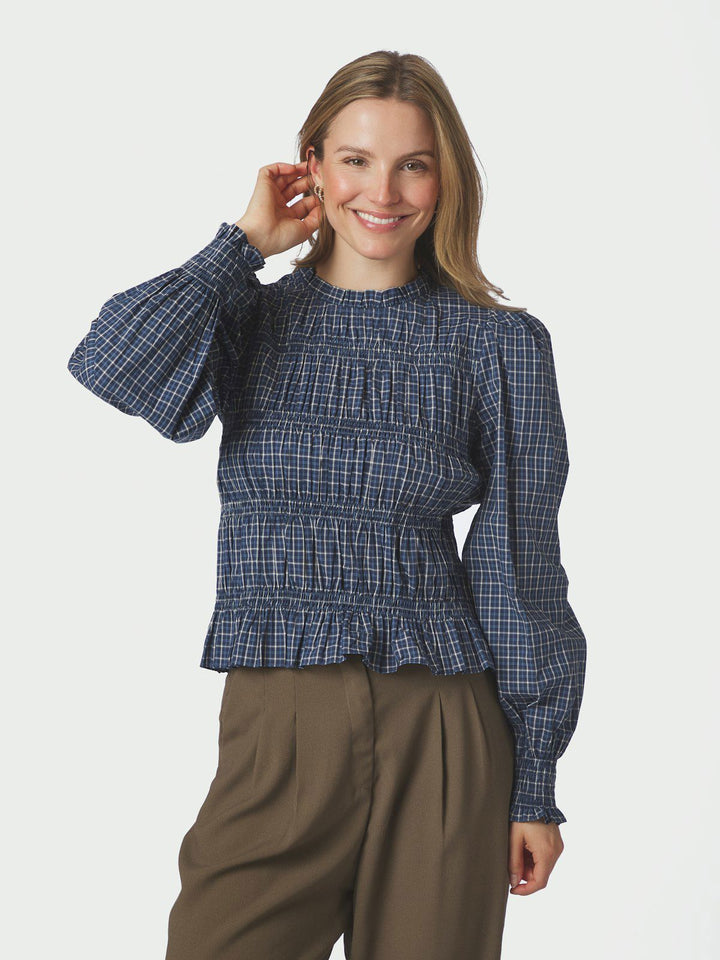 Marcia Check Blouse
