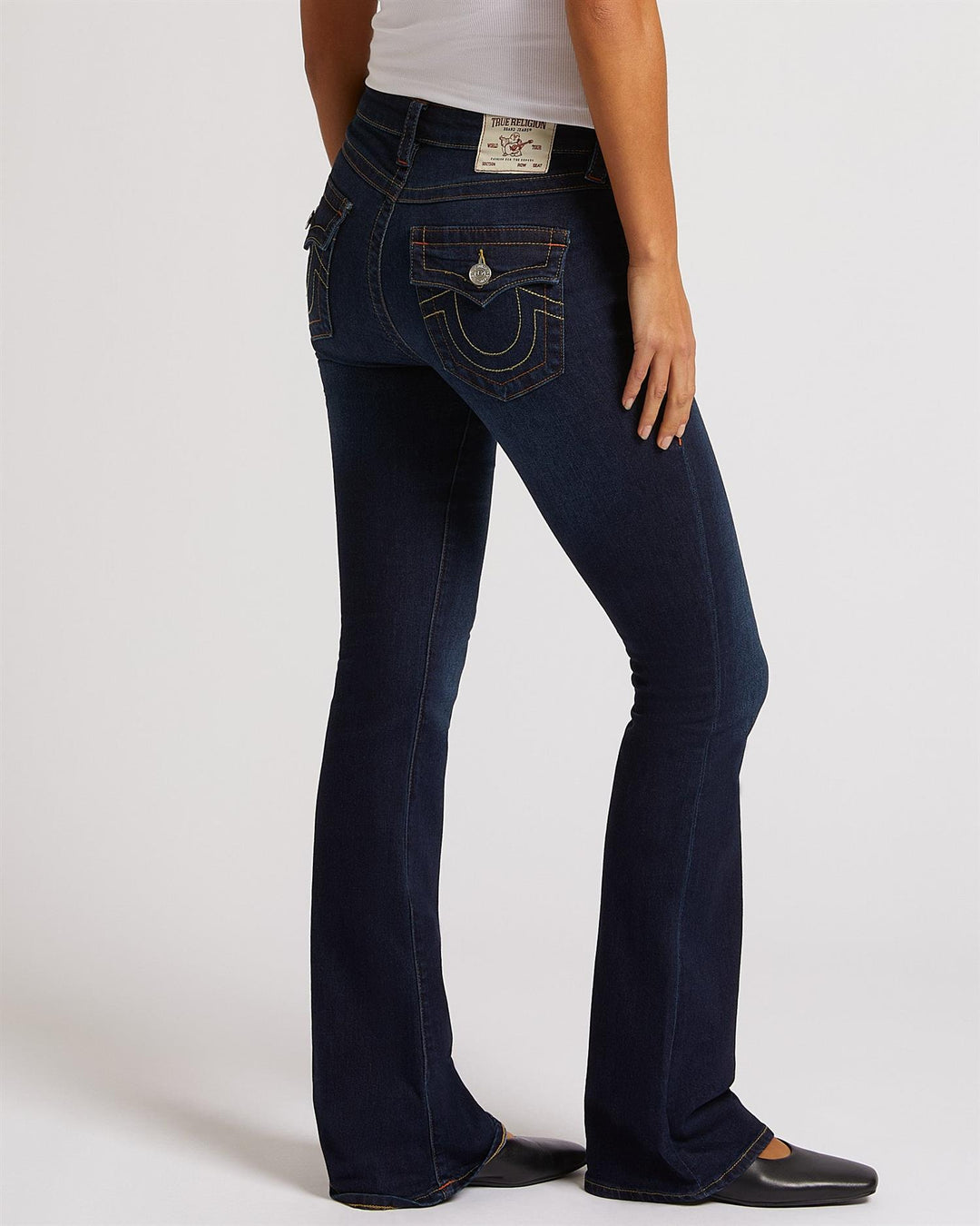 Becca Mid Rise Bootcut Flap