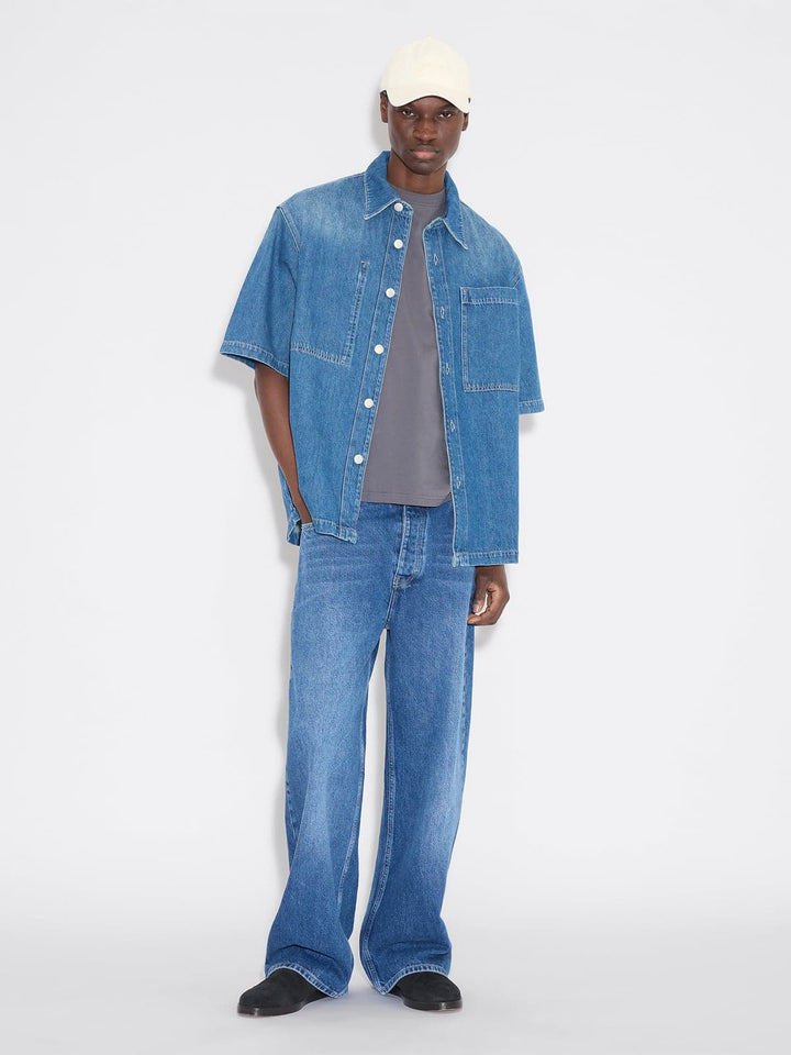 Relaxed Denim Short Sleeve