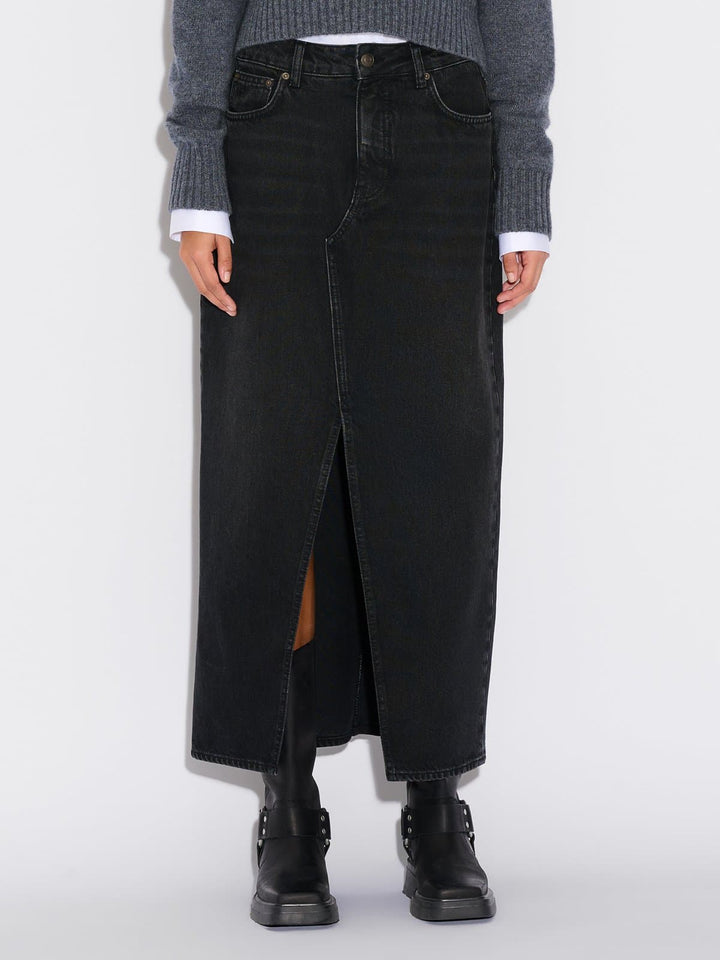 Denim Long Skirt