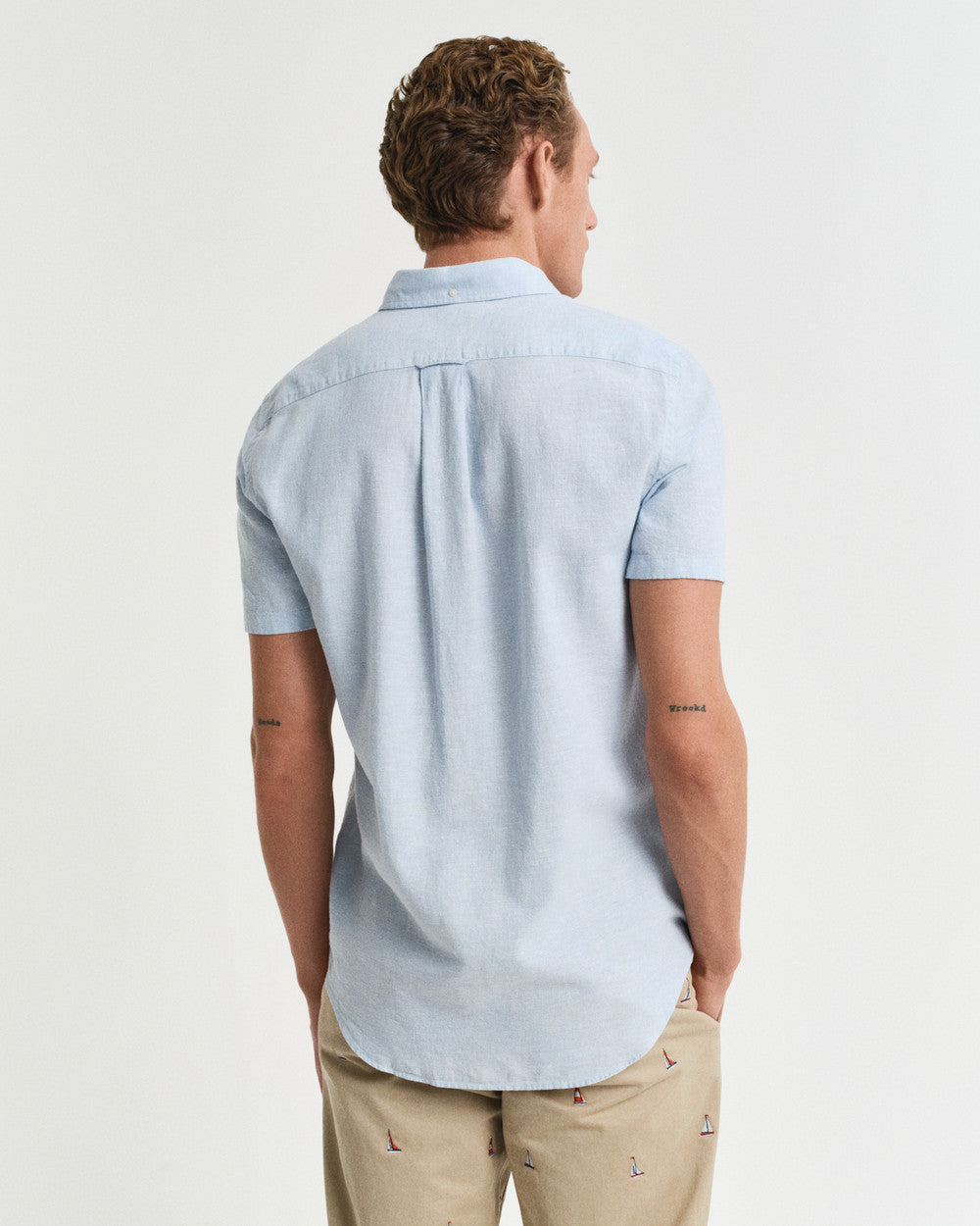 Reg Cotton Linen SS Shirt