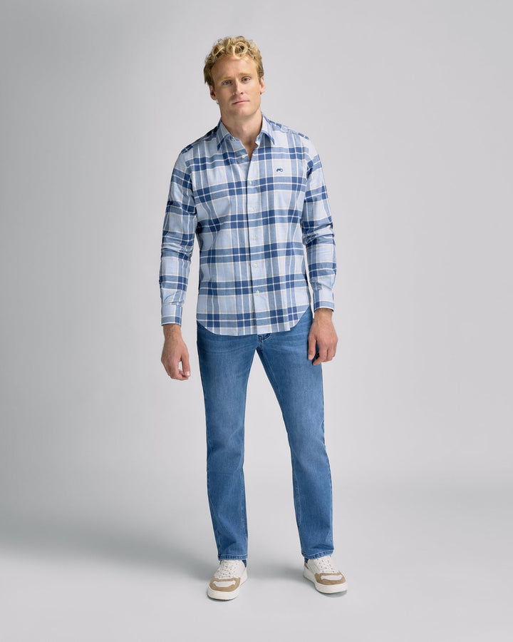 Big Check Blue Shirt R