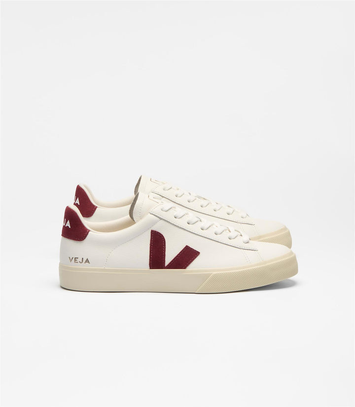 Campo leather white grenat