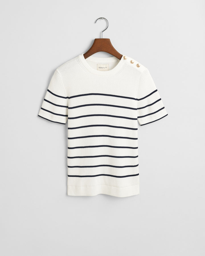 Ribbed Breton C-Neck