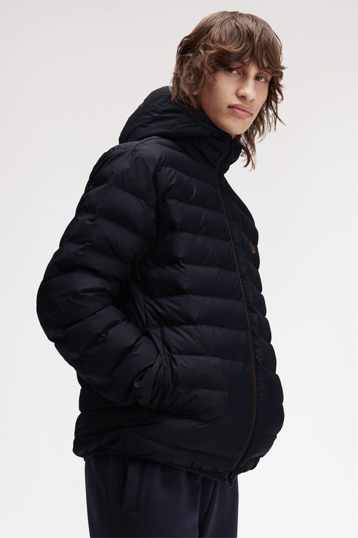 Hooded insulated jacket