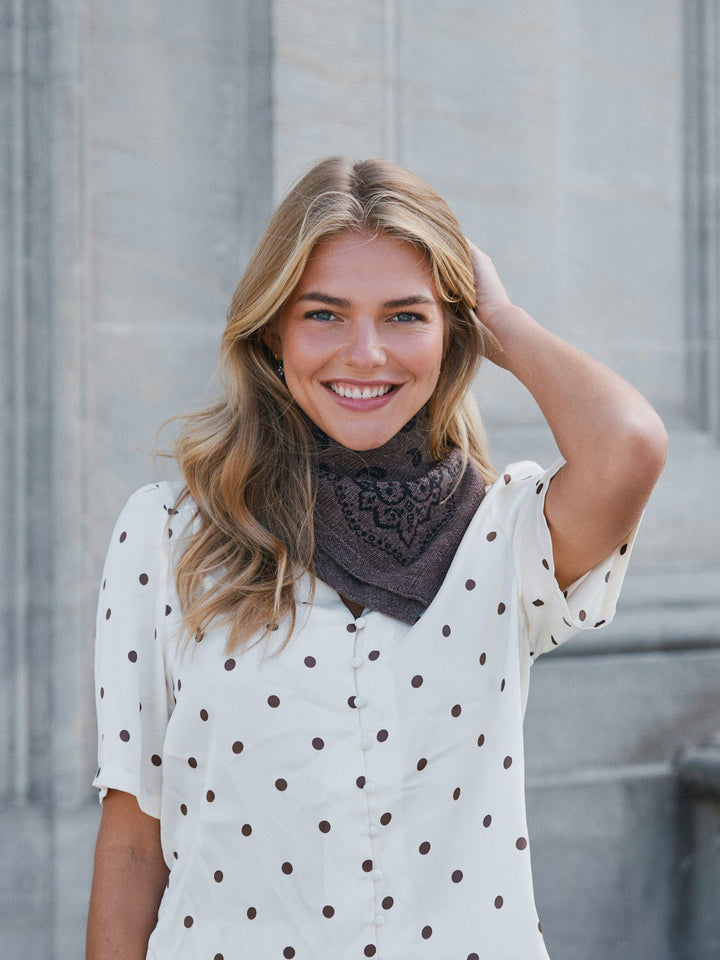 Adelina Paisley Knit Scarf