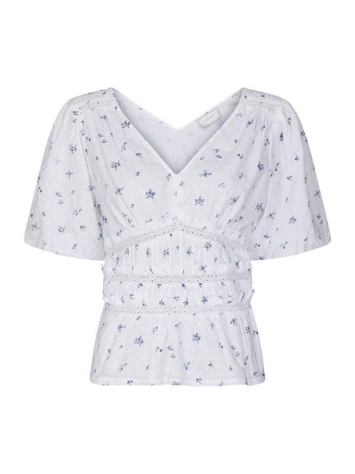 Sapura Flower Dobby Blouse