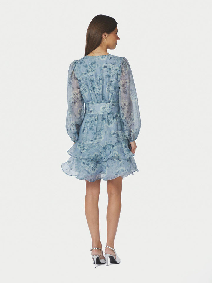 Mabella Crepe Print Dress