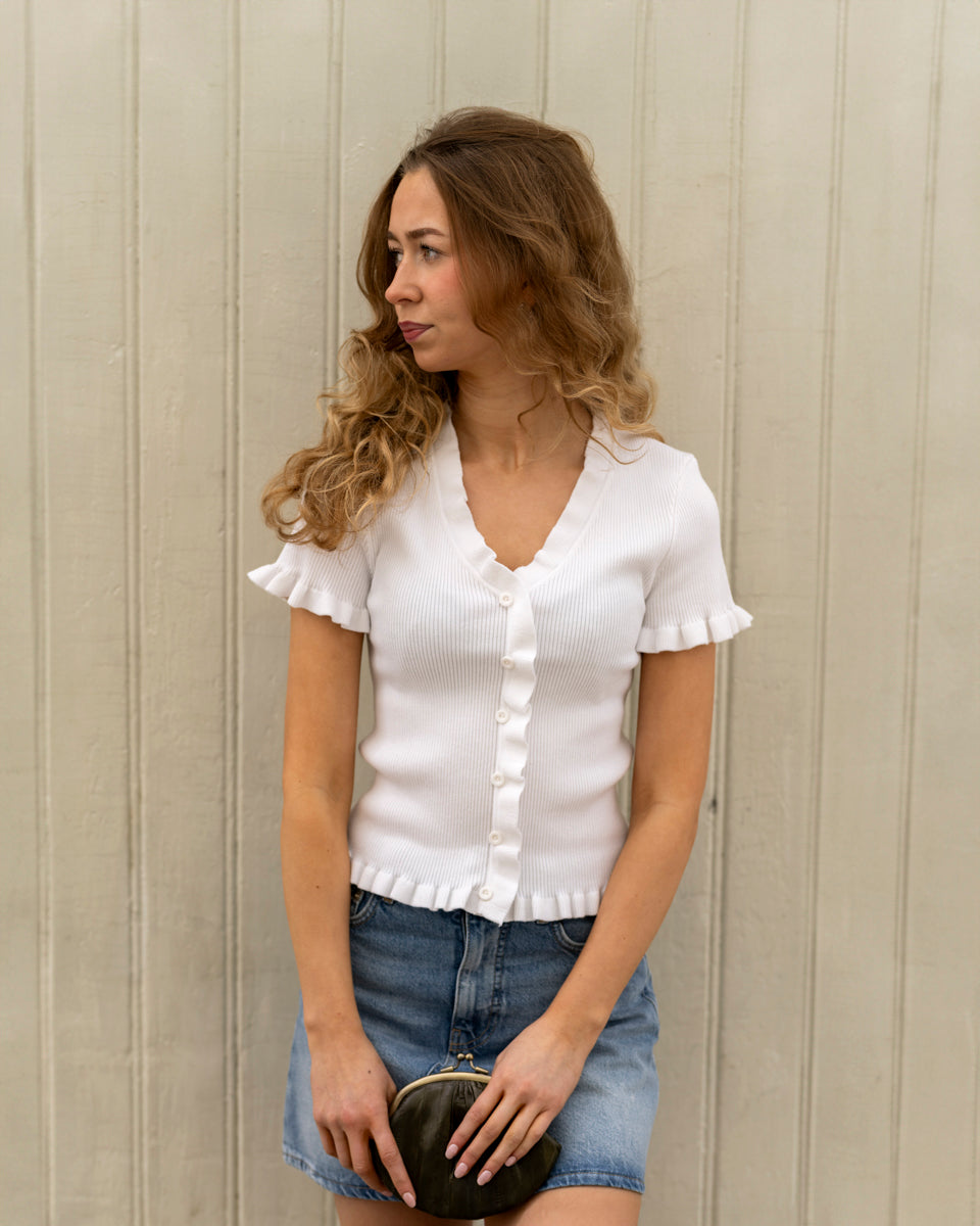 Esla Frill Knit Tee