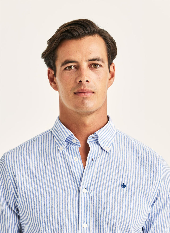 Morris Seersucker Shirt-Slim