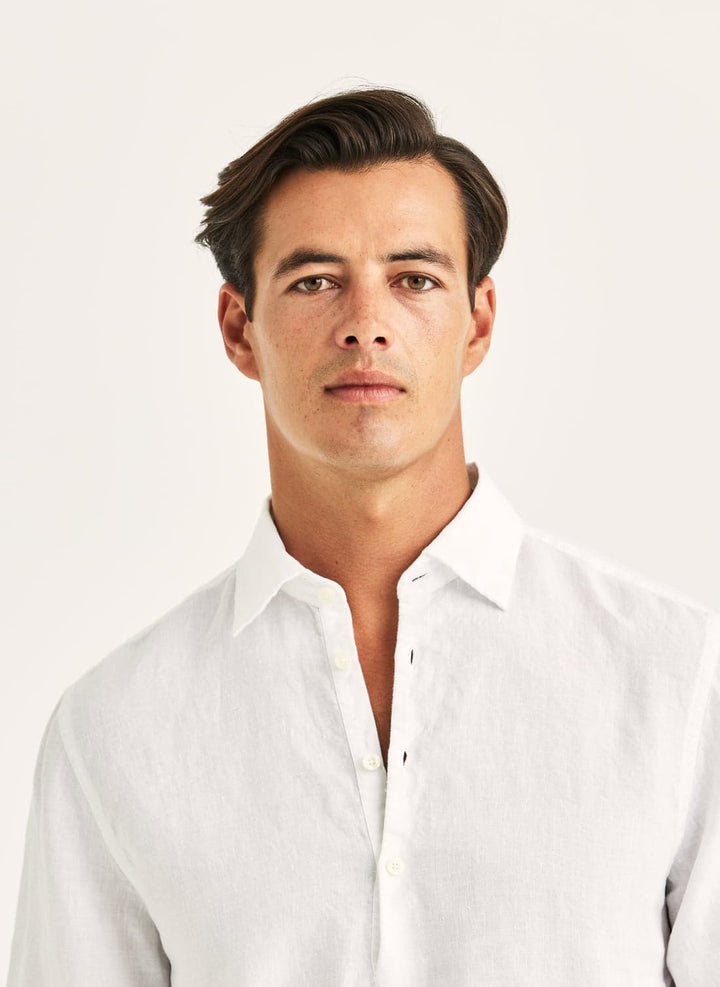Linen Popover Shirt-Relaxed Fit