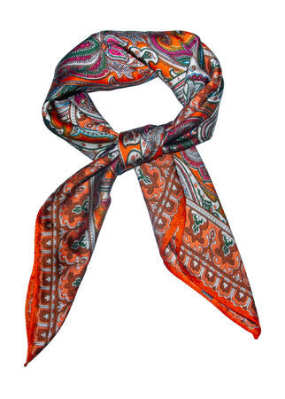Skjerf paisley 70x70