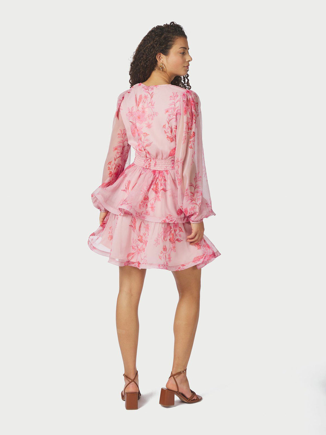 Rivana Print Chiffon Dress