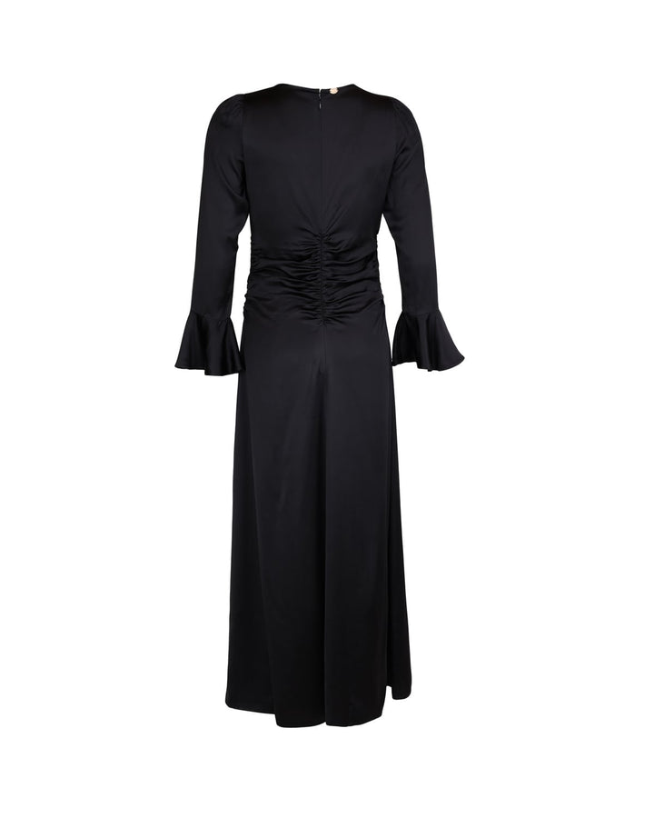 Satin Rouching Dress