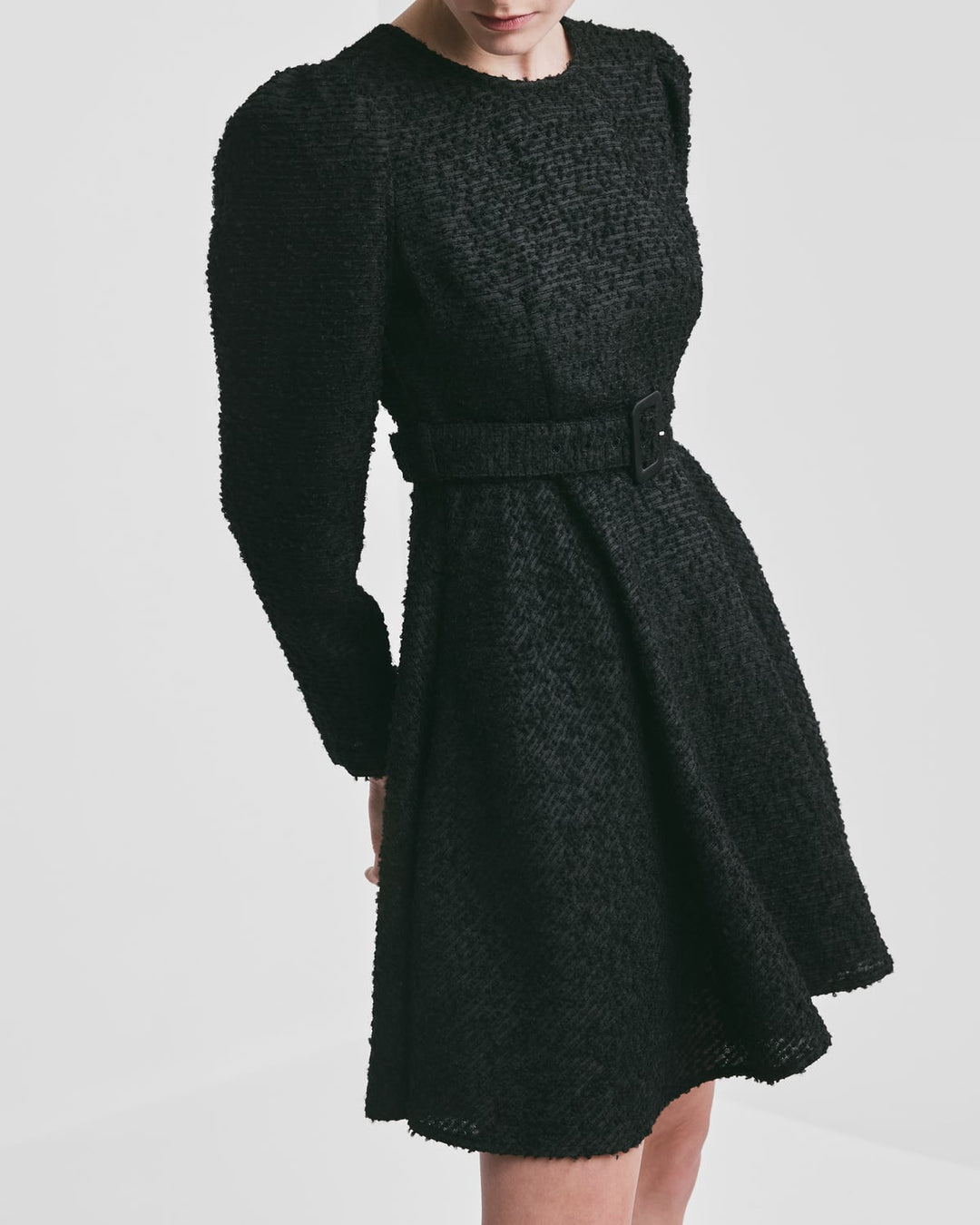Boucle Belt Dress