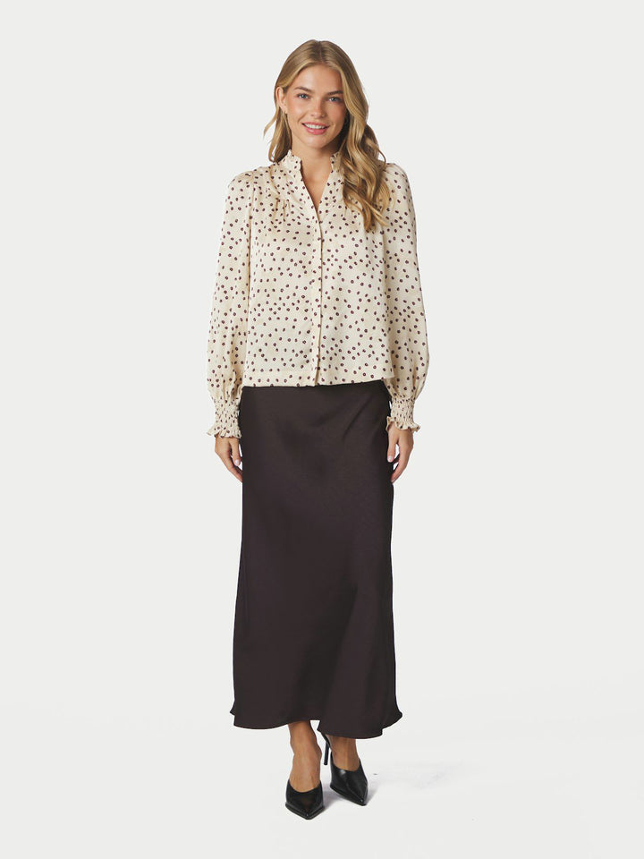 Astrida Flower Jacquard Blouse