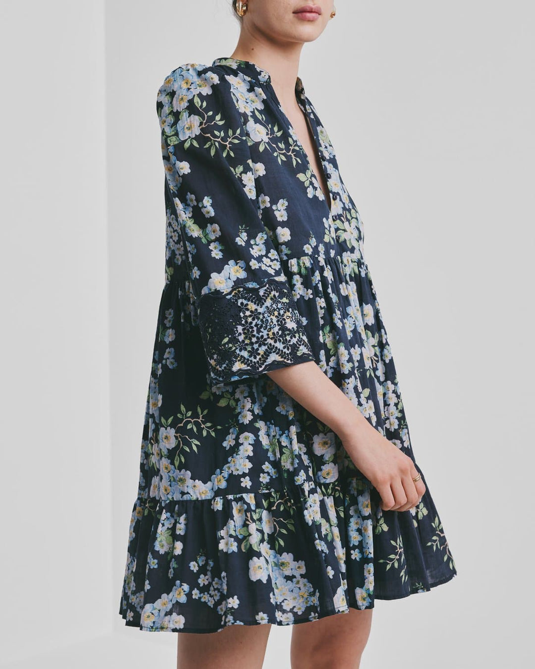 Cotton Slub Tunic Dress