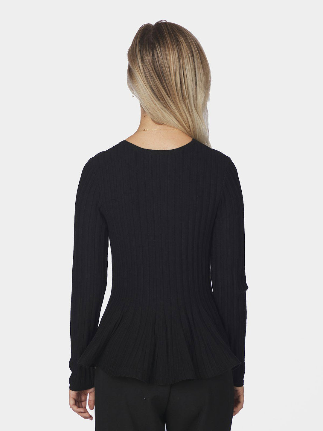 Wallina Peplum Knit Blouse