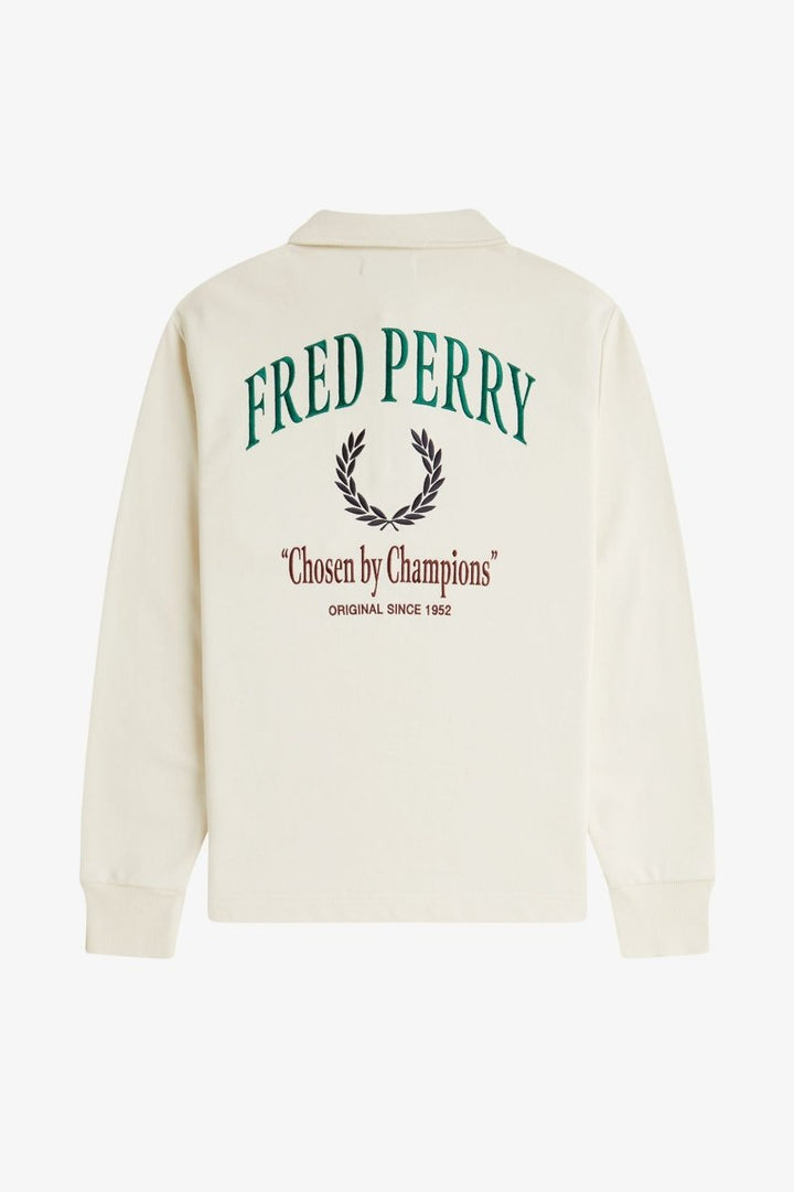Embroided Champion Collared Sweatshirt