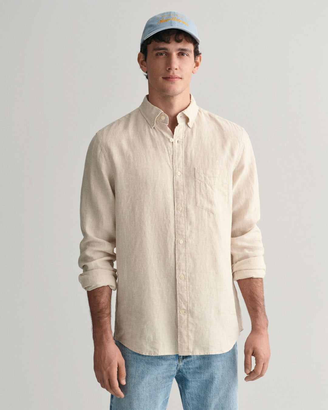 Linen Houndstooth Shirt