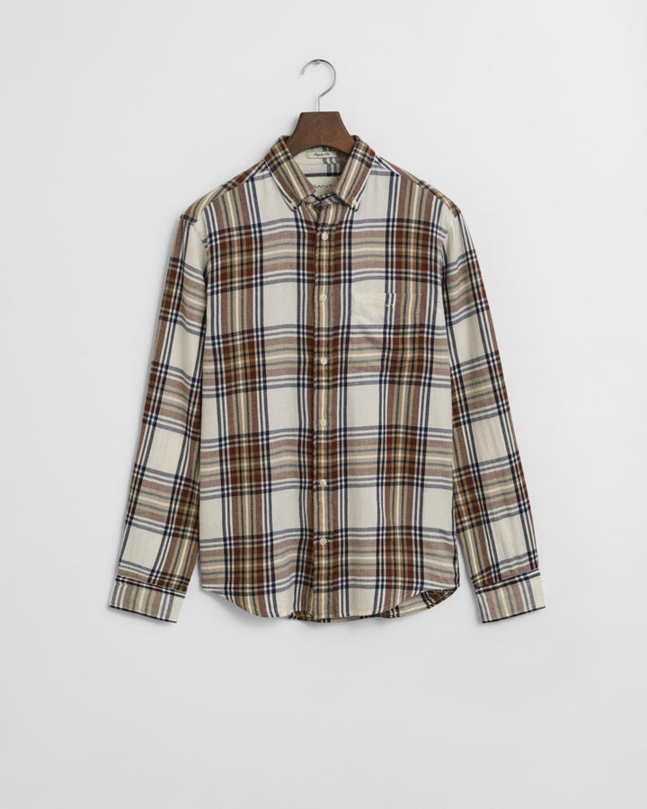 Regular Windblown Flannel Check Shirt