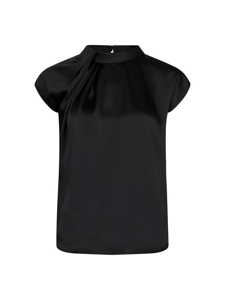 Fleur Drapy Satin Blouse