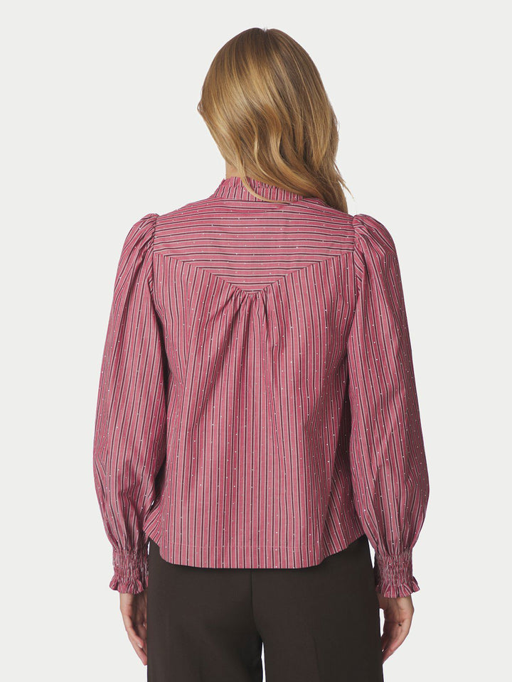 Astrida Soft Stripe Stone Blouse