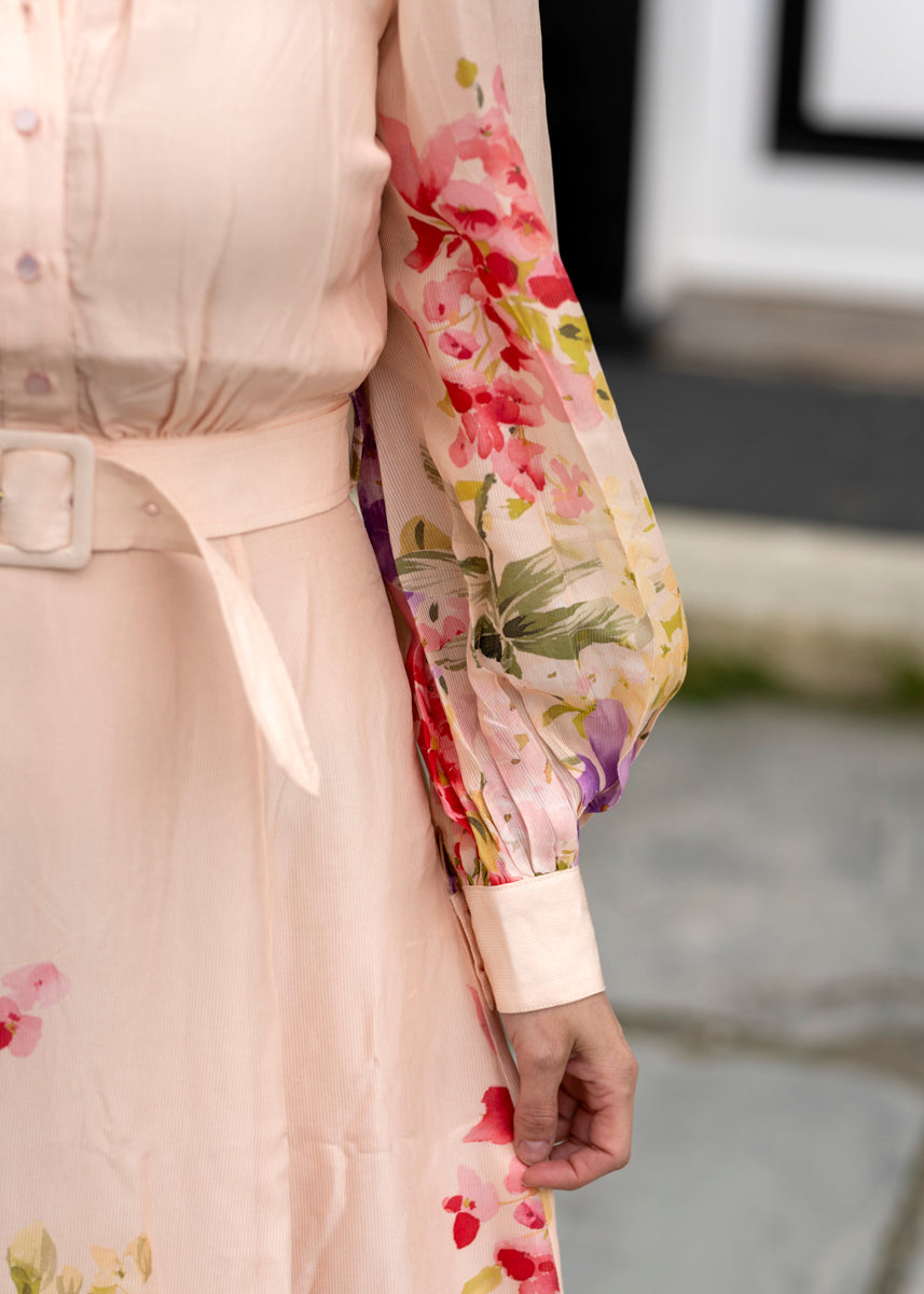 Organza Belt Dress
