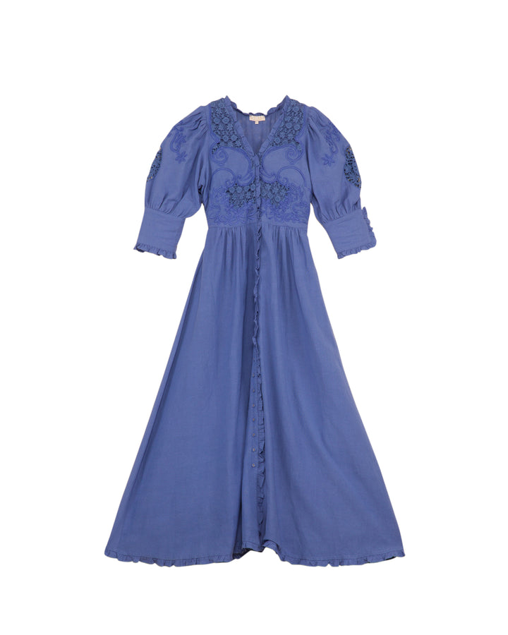 Linen Button-Down Dress